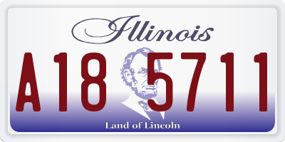 IL license plate A185711