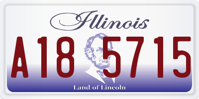 IL license plate A185715
