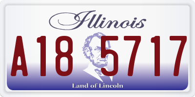 IL license plate A185717