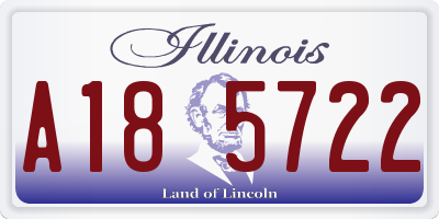 IL license plate A185722