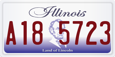 IL license plate A185723