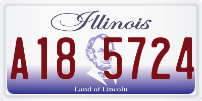 IL license plate A185724