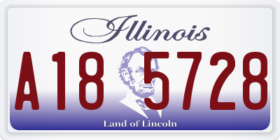 IL license plate A185728