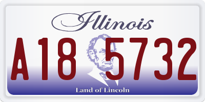 IL license plate A185732