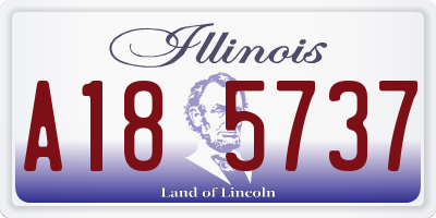 IL license plate A185737