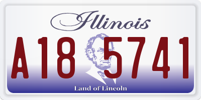 IL license plate A185741