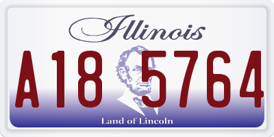 IL license plate A185764