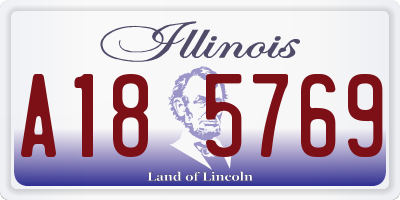IL license plate A185769
