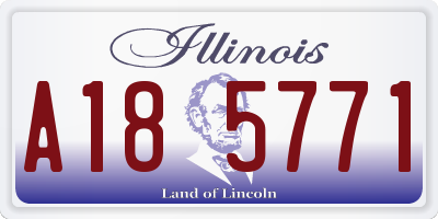 IL license plate A185771