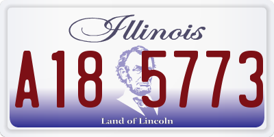IL license plate A185773