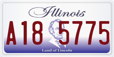 IL license plate A185775