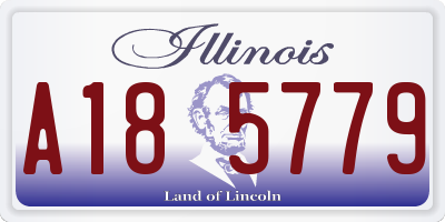 IL license plate A185779