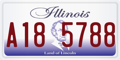 IL license plate A185788