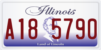 IL license plate A185790