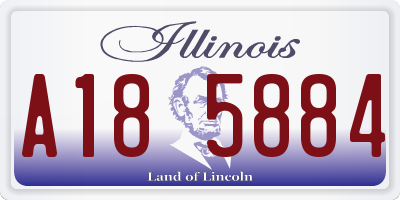 IL license plate A185884