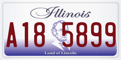 IL license plate A185899