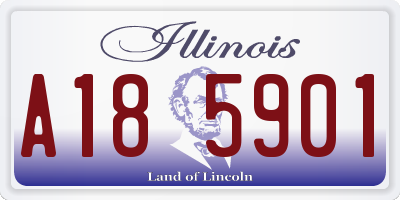IL license plate A185901