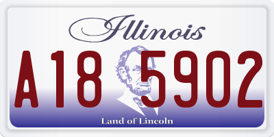 IL license plate A185902