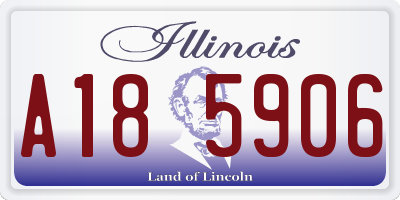 IL license plate A185906
