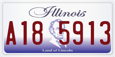 IL license plate A185913