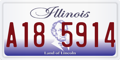 IL license plate A185914