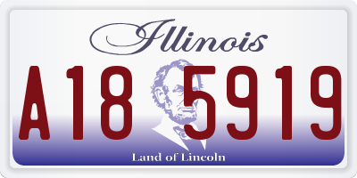 IL license plate A185919