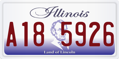 IL license plate A185926