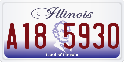 IL license plate A185930