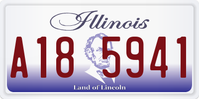IL license plate A185941