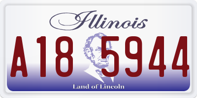 IL license plate A185944