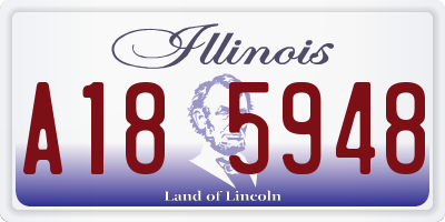 IL license plate A185948