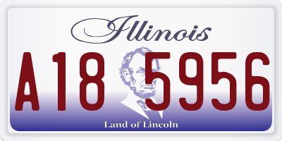 IL license plate A185956