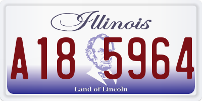 IL license plate A185964