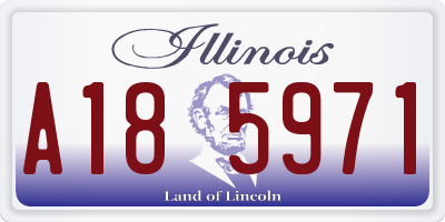 IL license plate A185971
