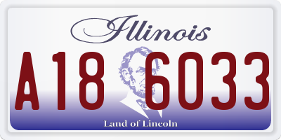 IL license plate A186033