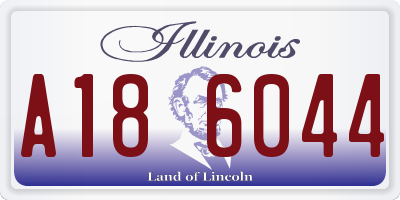 IL license plate A186044