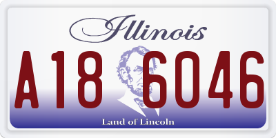 IL license plate A186046