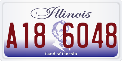 IL license plate A186048