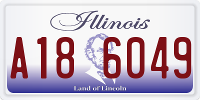 IL license plate A186049