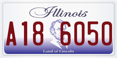 IL license plate A186050