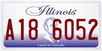 IL license plate A186052