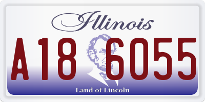 IL license plate A186055