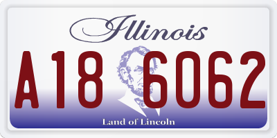 IL license plate A186062