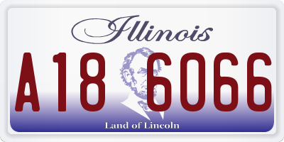 IL license plate A186066