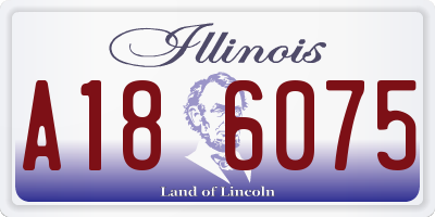 IL license plate A186075