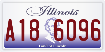 IL license plate A186096