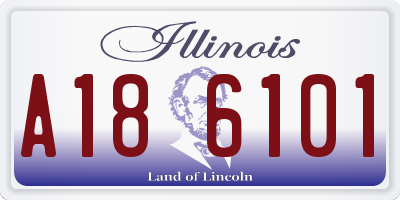 IL license plate A186101