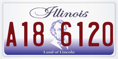 IL license plate A186120