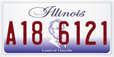 IL license plate A186121