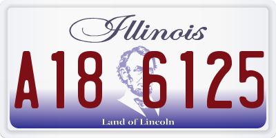 IL license plate A186125